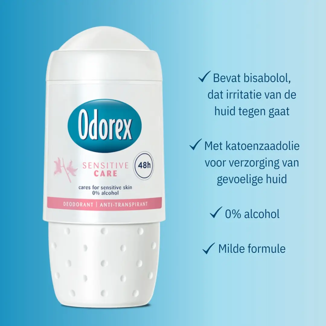 Odorex Sensitive Care Anti-Transpirant Roller - 6x50ml