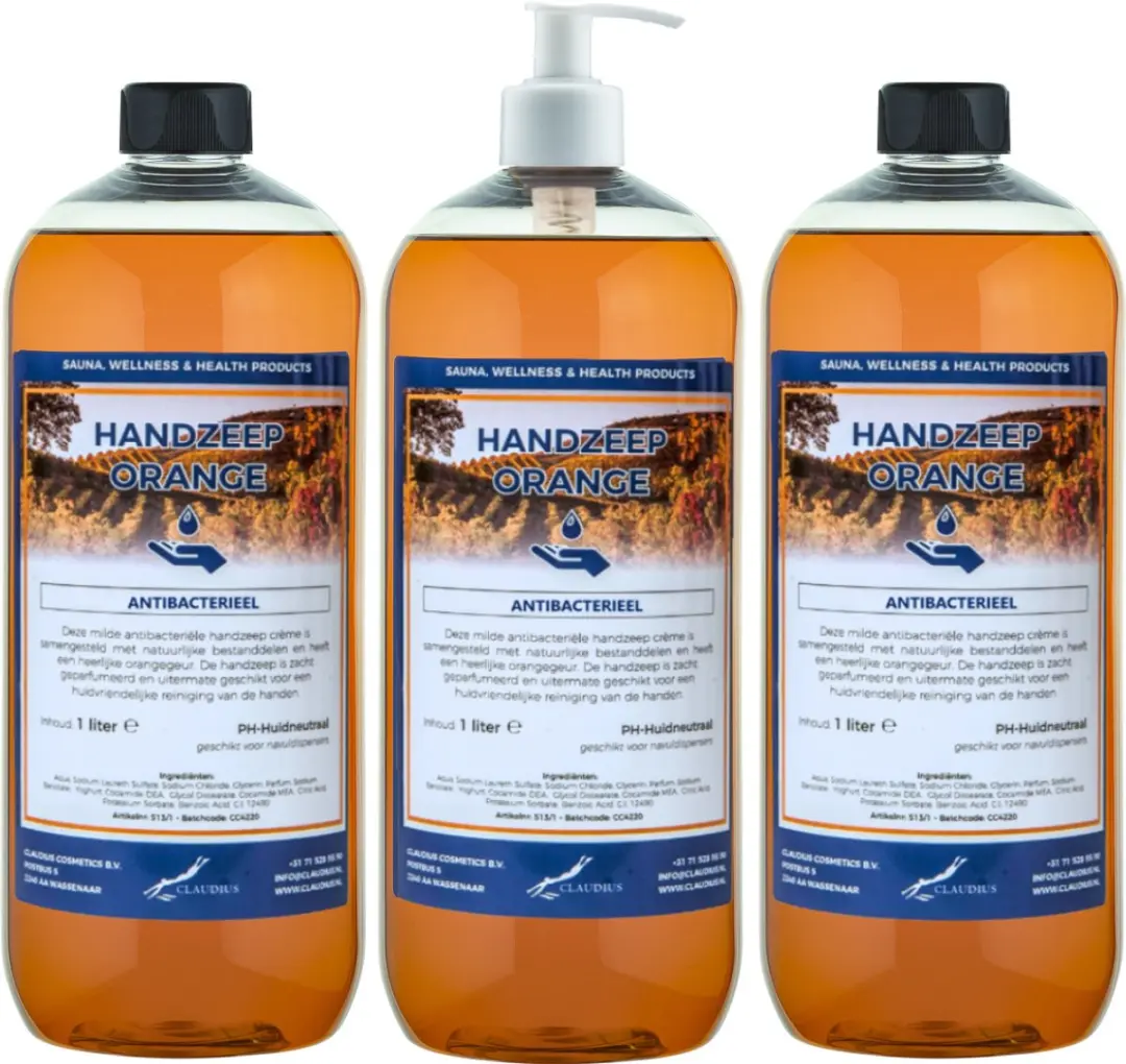 Splashbox Cosmetics Handzeep Orange 3 Liter