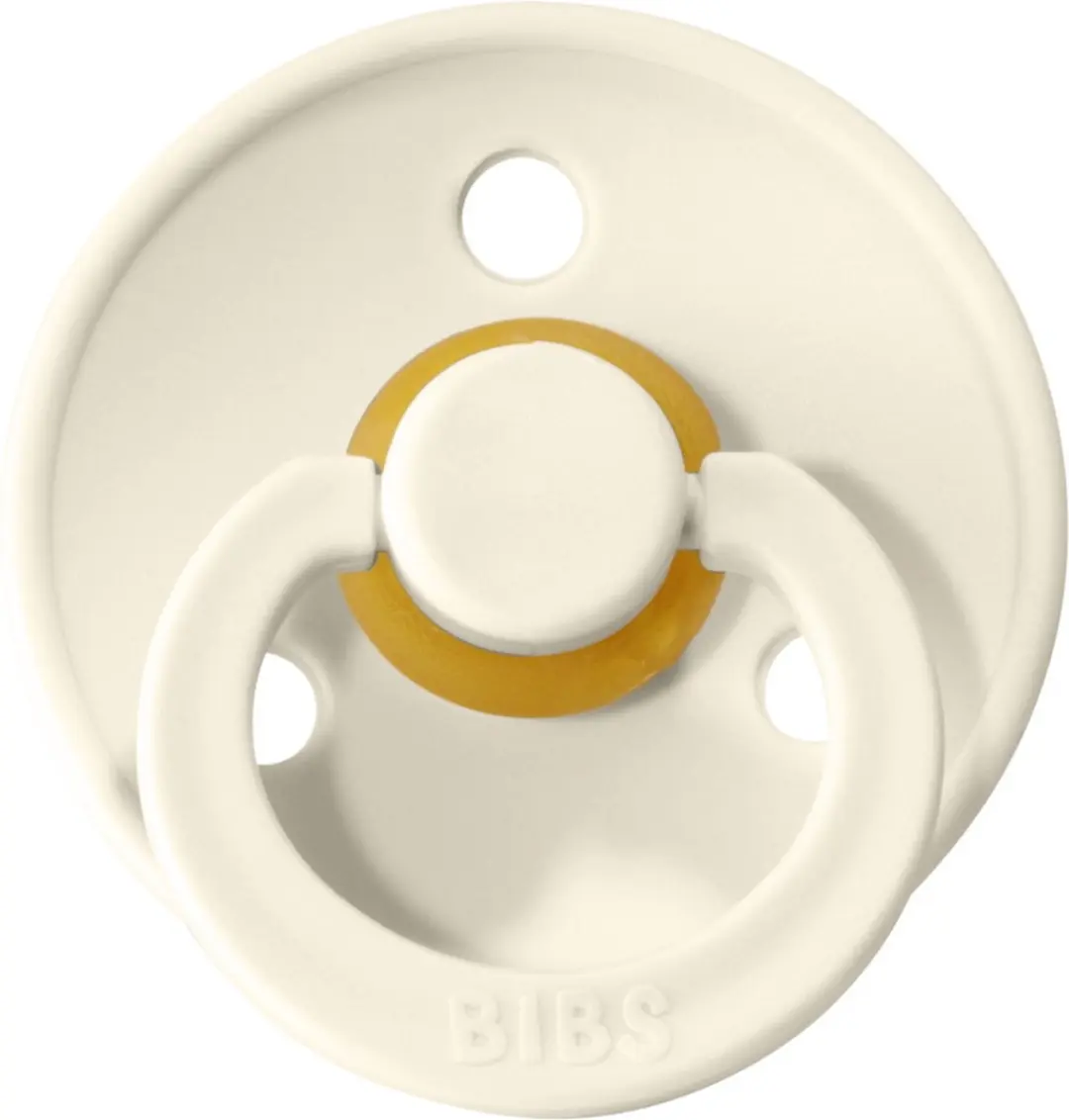 BIBS Colour Pacifier Maat 1 - 2 Stuks - Dark Oak/Ivory