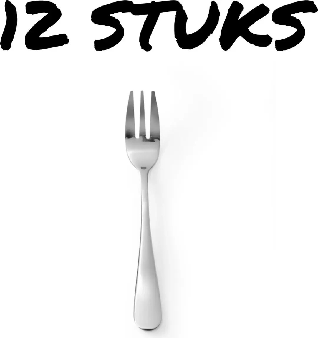 HENDI Cakevorken Profi Line 12 Stuks - 136mm - Roestvast Staal