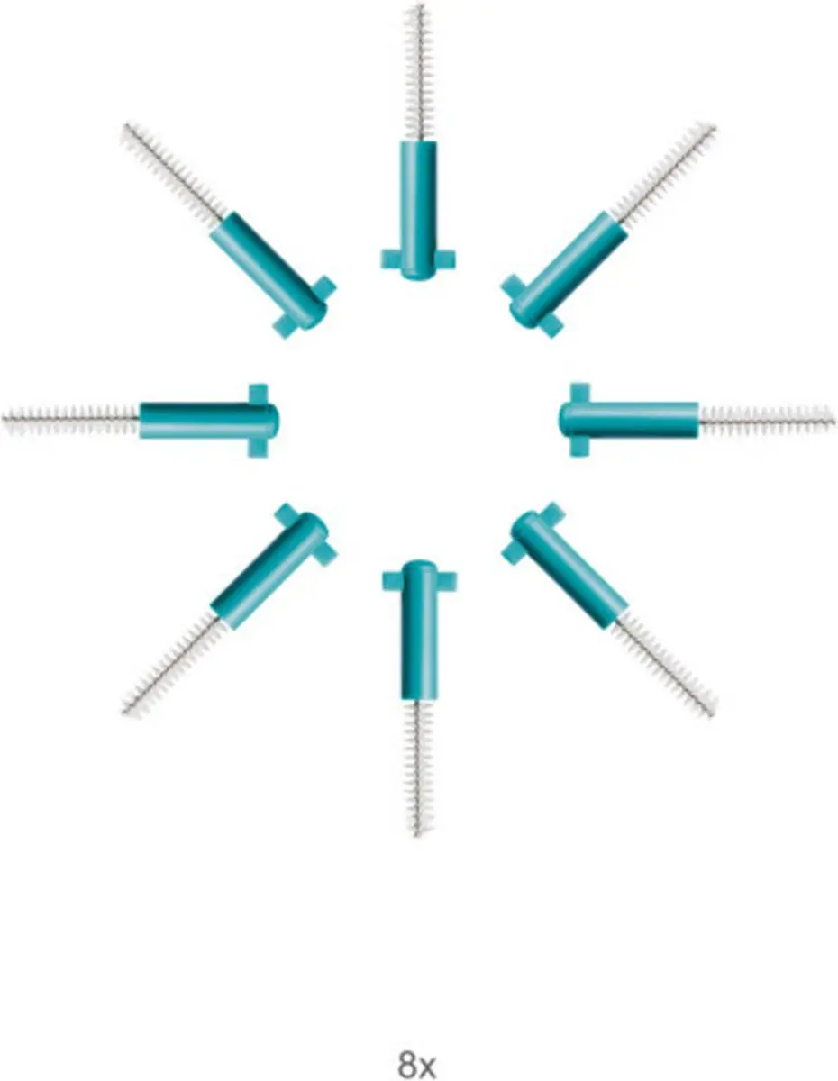 Curaprox Interdentale Rager Prime CPS 06 Navulling - 8 Stuks - 2,2mm Turquoise