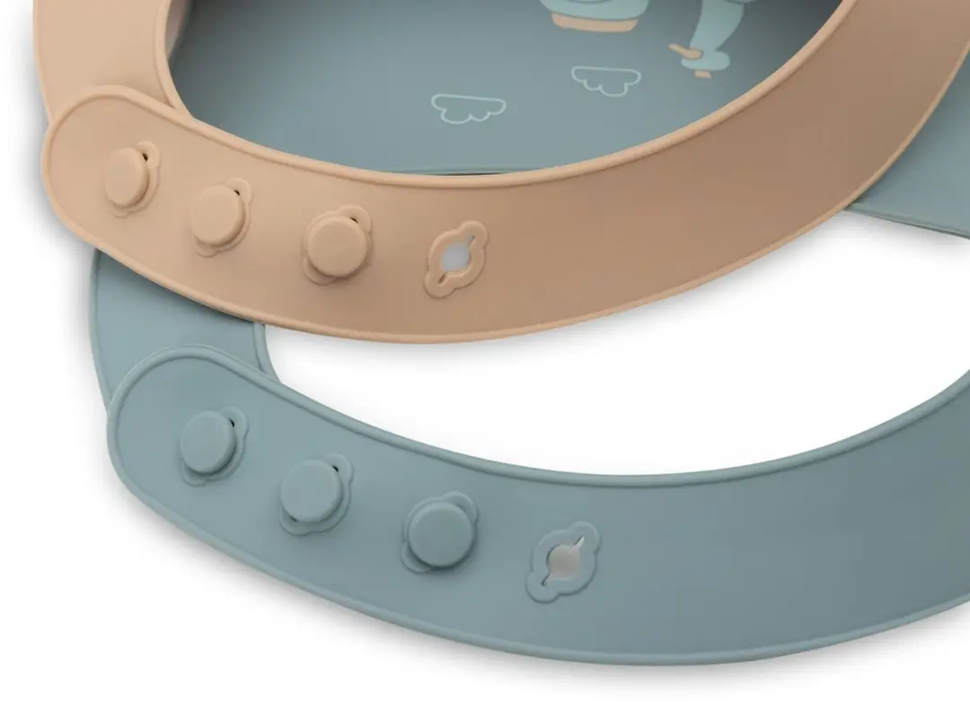 Jollein Baby Slab Siliconen On The Go - 2 Stuks