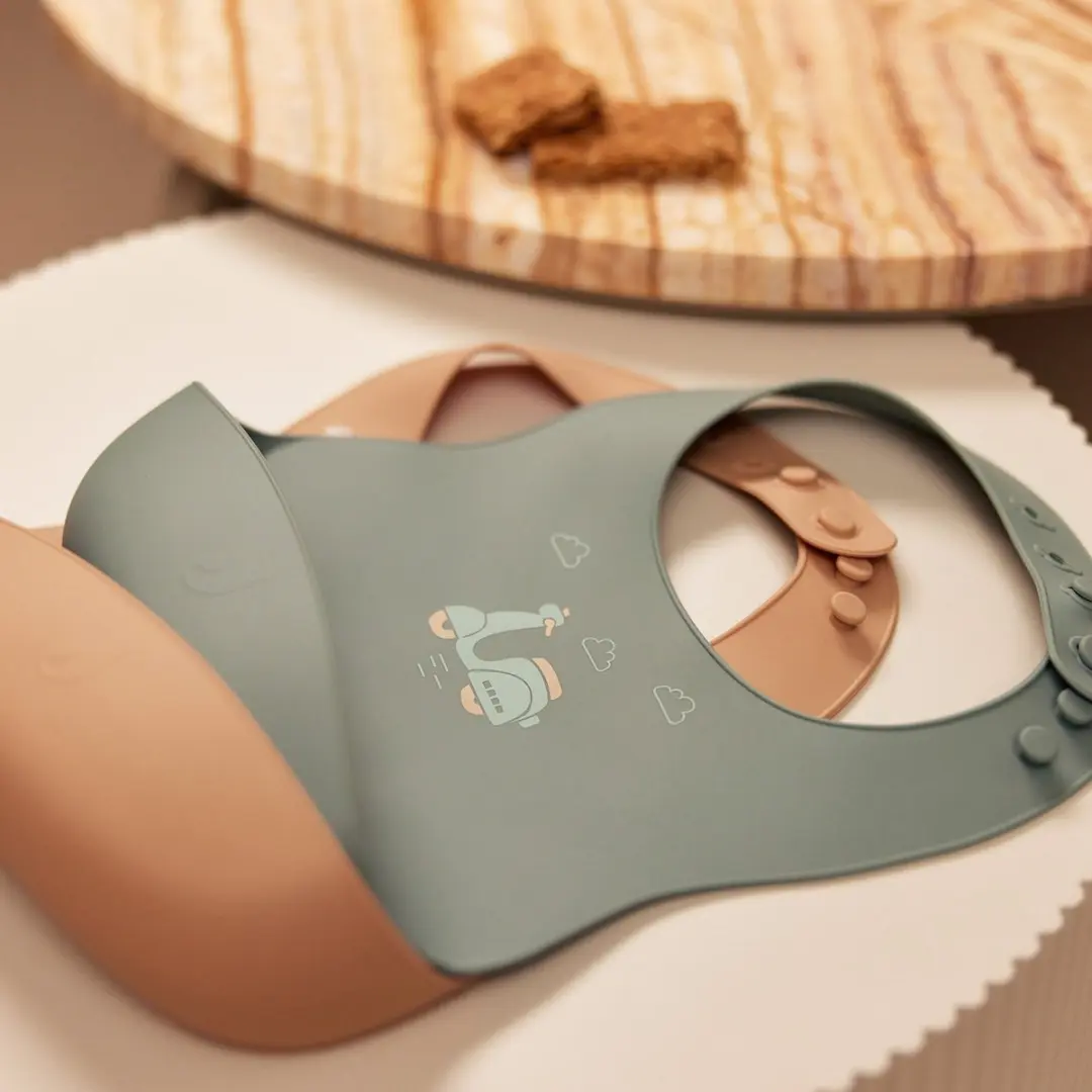 Jollein Baby Slab Siliconen On The Go - 2 Stuks