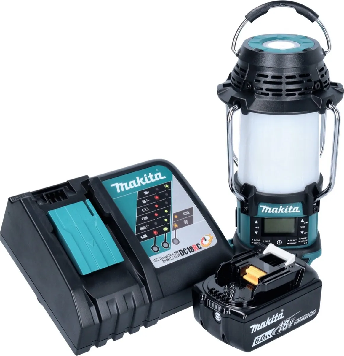 Makita DMR 056 Draadloze Radio 18V - Groen/Zwart - afbeelding 2 van 5