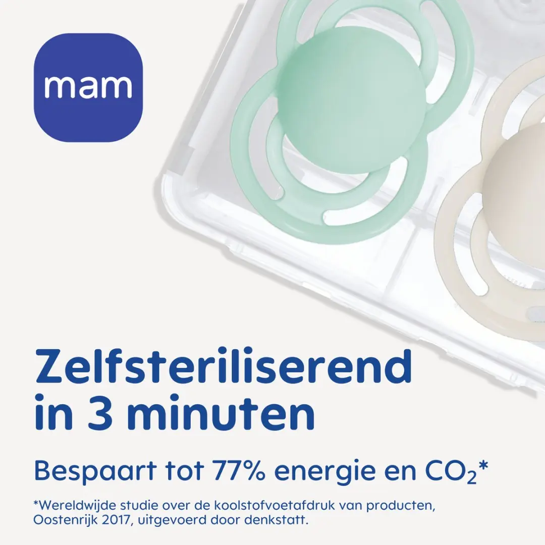 MAM Perfect Fopspeen Siliconen 18+ Maanden - Blauw - 2 Stuks