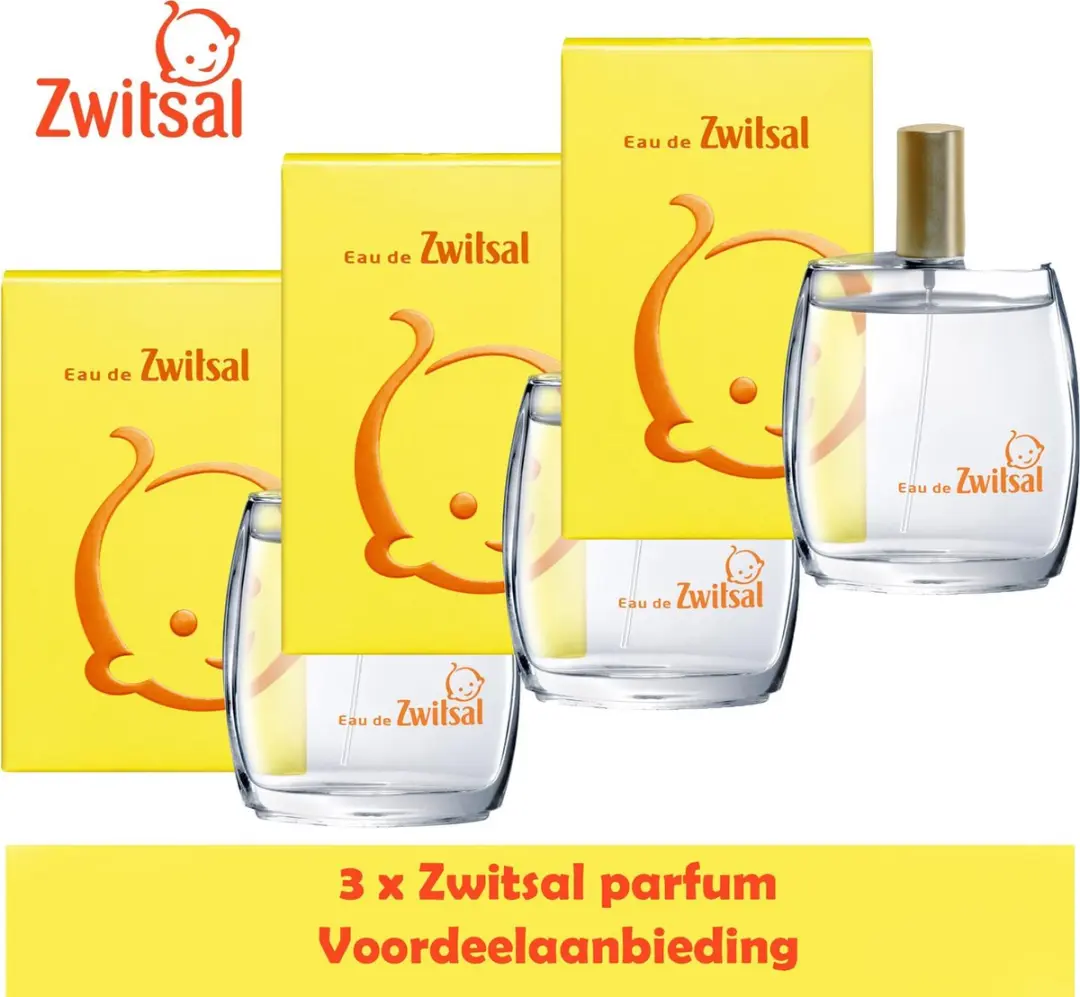 Zwitsal Eau de Toilette 95ml - 3 Stuks