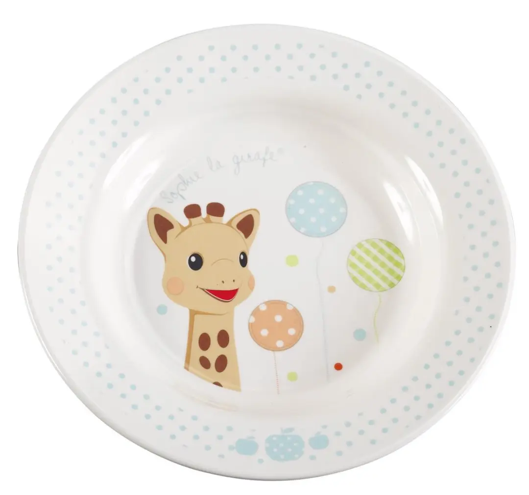 Sophie de Giraf Maaltijdset 5-delig - Beige/Blauw