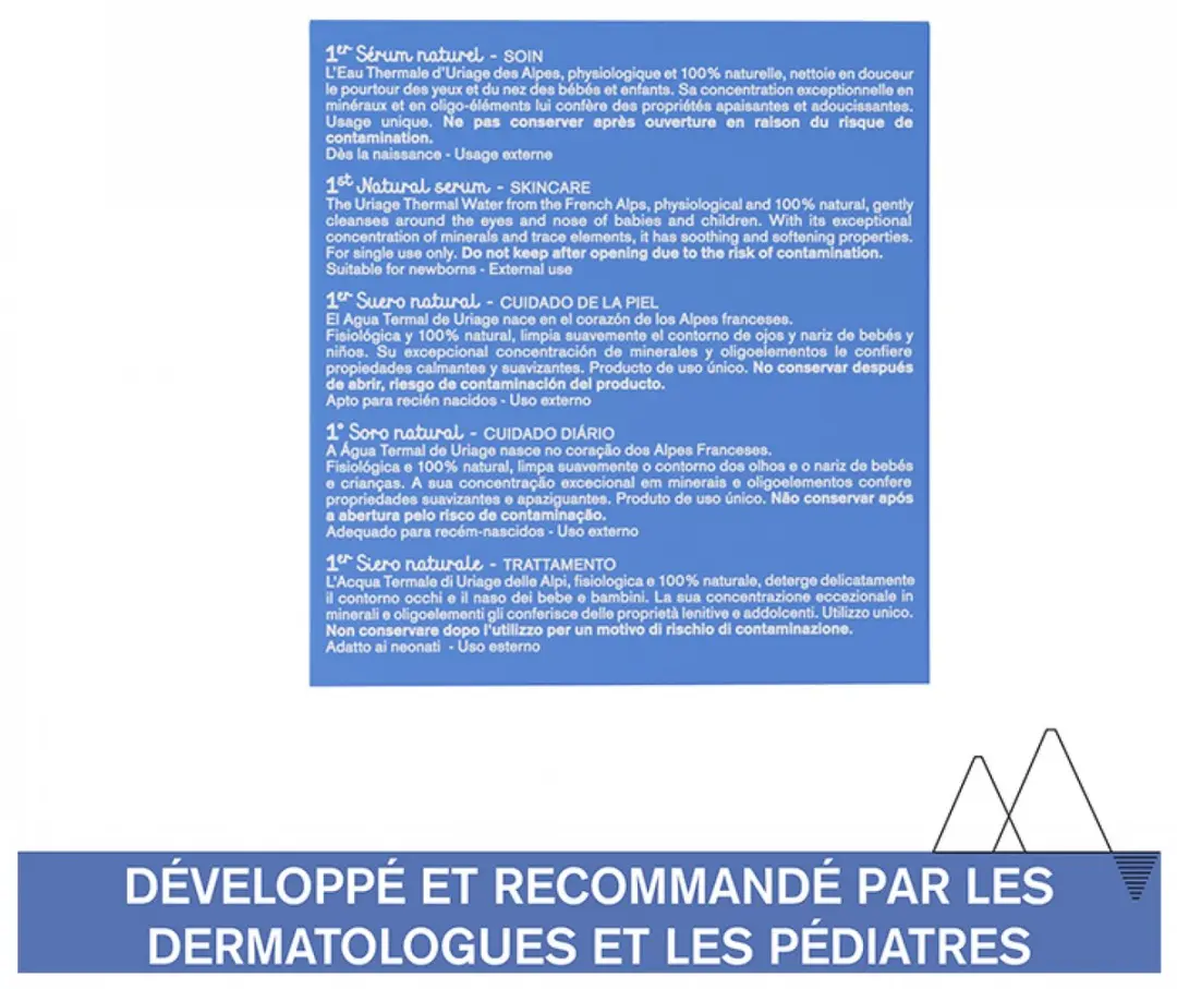 Uriage Bébé 1er Serum Naturel Unidose 15ml
