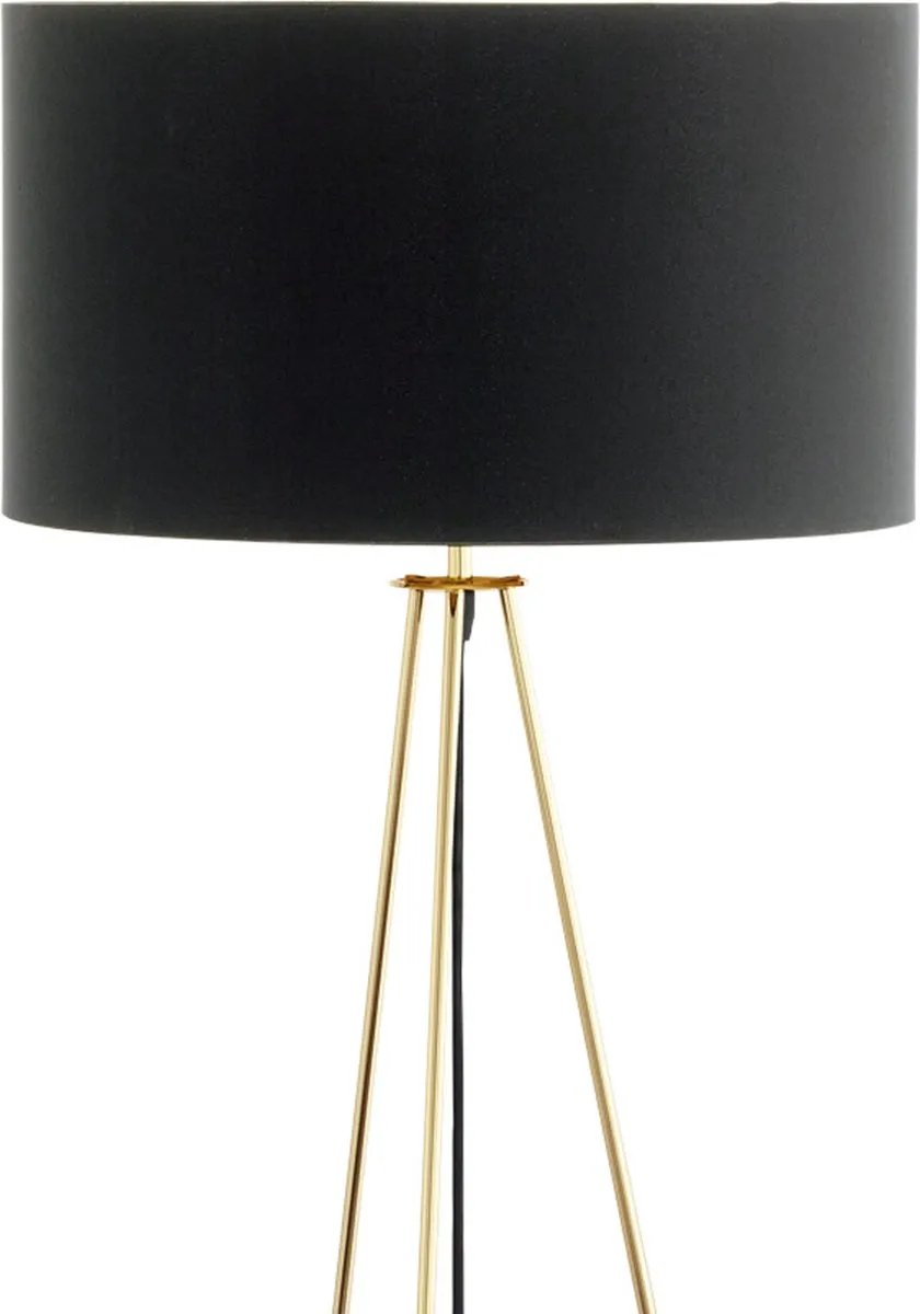 Eglo Camporale Vloerlamp - 1 Lichtpunt Messing/Zwart