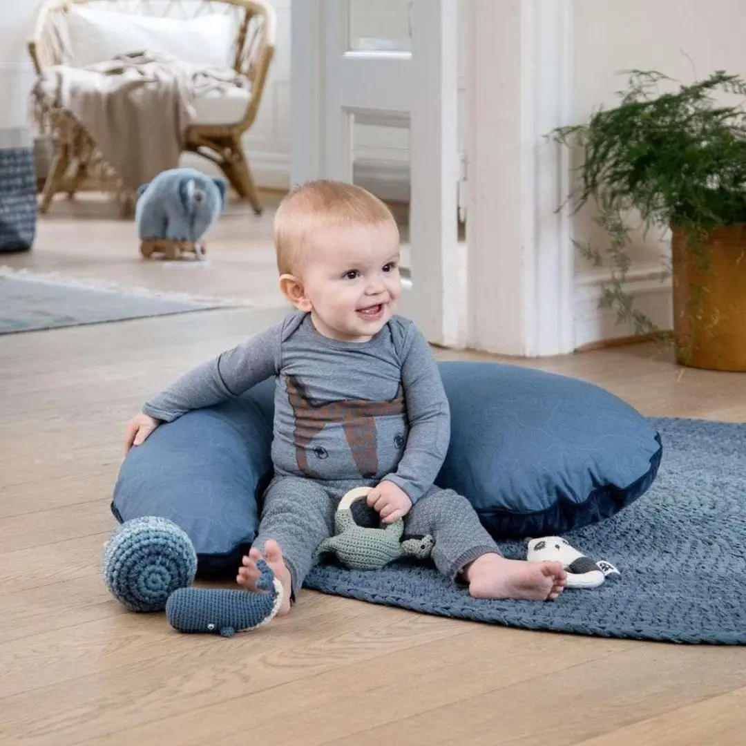 Sebra Voedingskussen Dino Zwangerschapskussen - Blauw