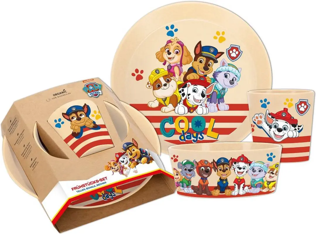Koziol PAW Patrol Ontbijtset - 3-delig - Beige