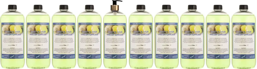 Splashbox Cosmetics Body & Hair Fresh Ginger 1L