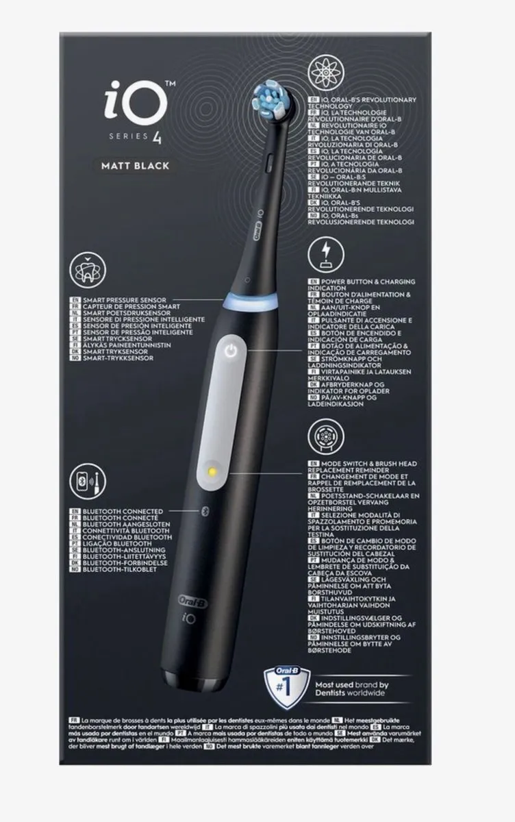 Oral-B iO 4 Elektrische Tandenborstel - Zwart