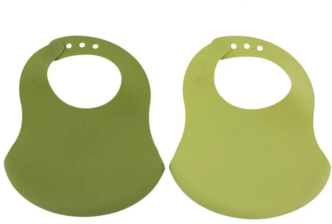 Trixie Afwasbaar Slabbetje Mr. Dino 2-delig - Groen - 100% Food Grade Silicone