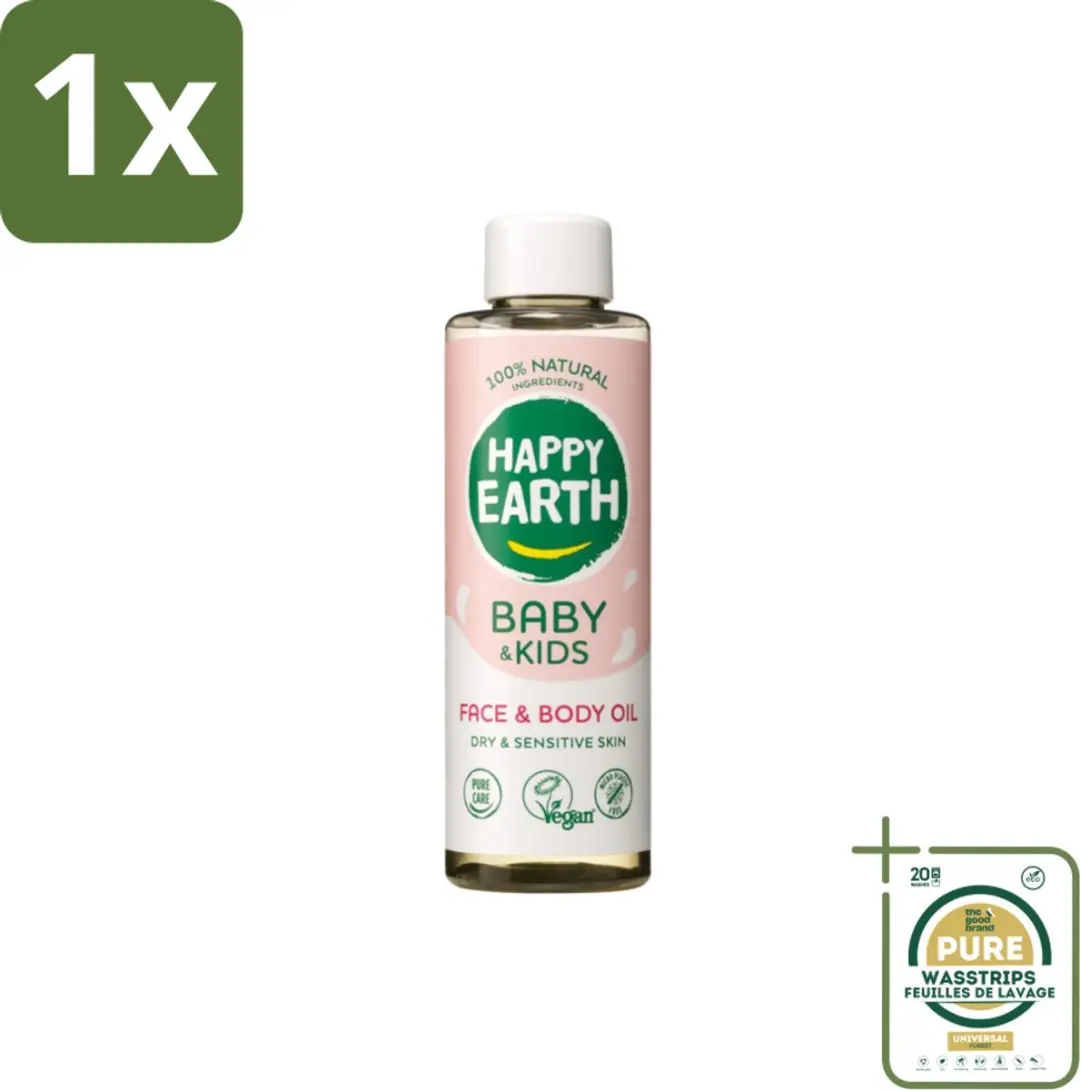 Happy Earth Baby & Kids Gezichts- en Lichaamsolie 150ml