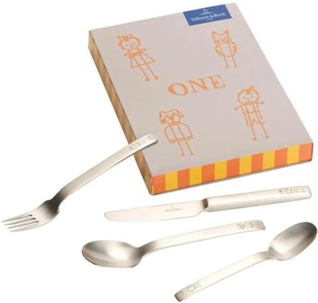 Villeroy & Boch One Kinderbestek 4-delig - Zilver