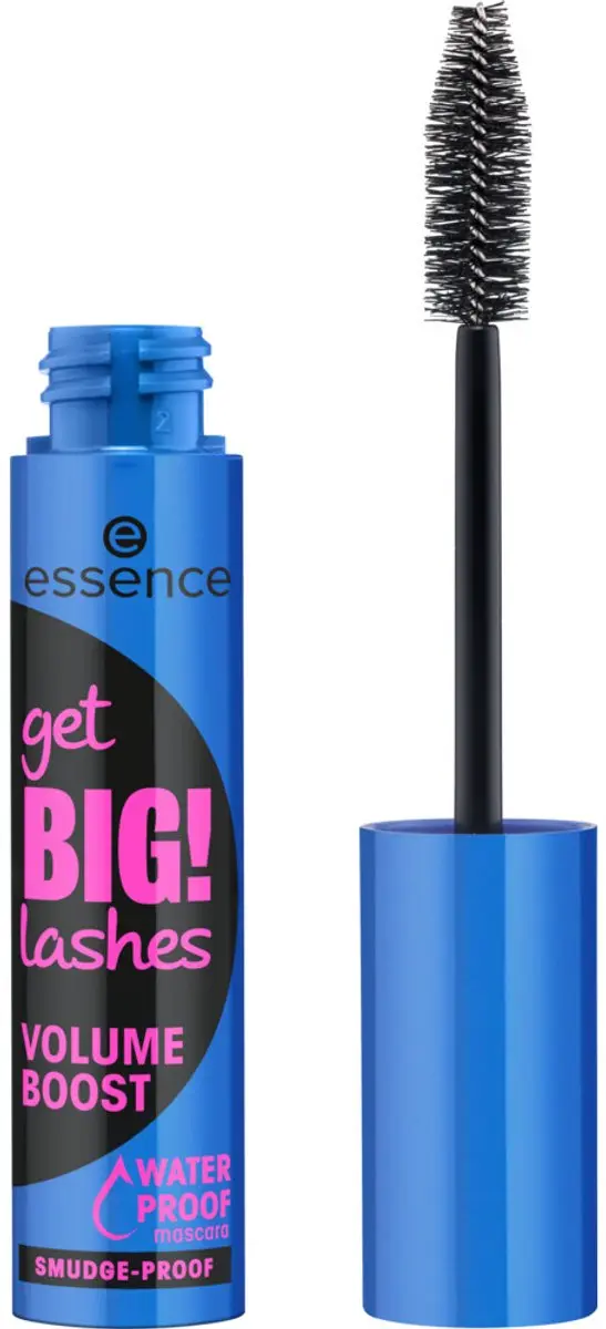 Essence Get BIG! Lashes Mascara Waterproof - 36ml (3x12ml) - Zwart - afbeelding 6 van 6