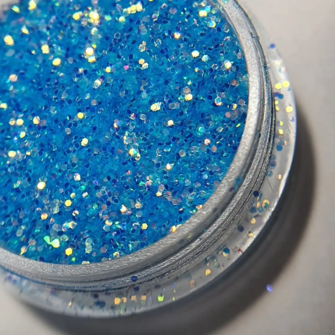 Korneliya Crystal Sugar Nagelglitters 434 Holo Blauw