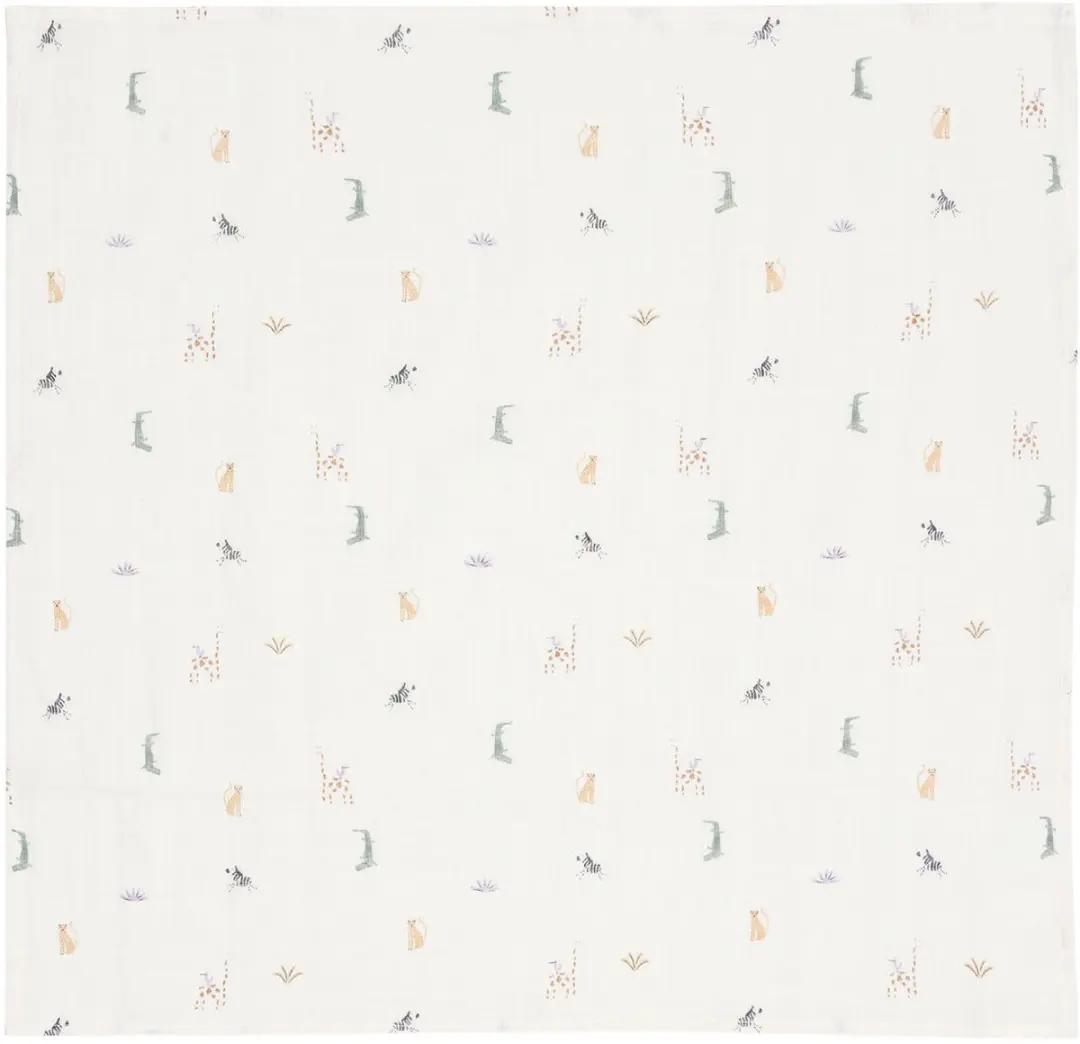 Jollein Hydrofiele Doek Small 70x70cm - 3 Stuks - Jungle Jambo