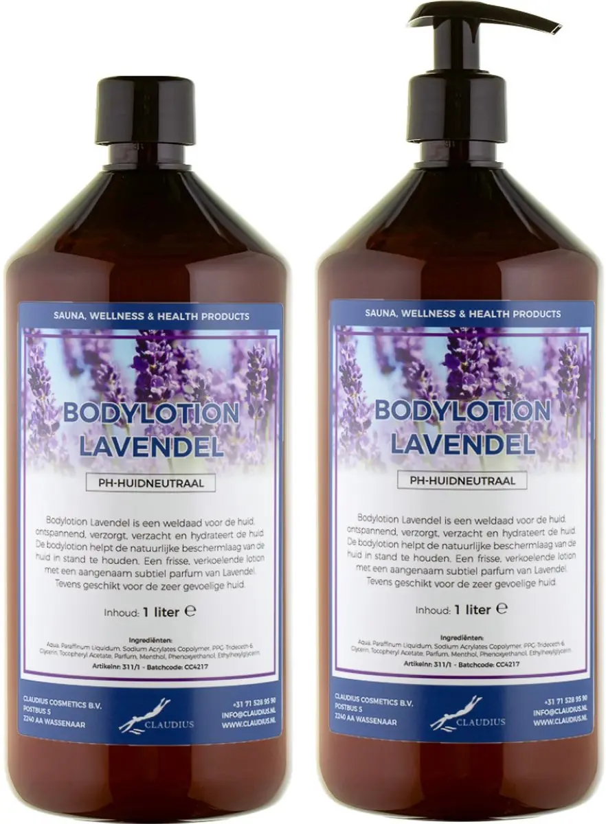 Splashbox Cosmetics Bodylotion Lavendel 2 Liter - 2 Stuks