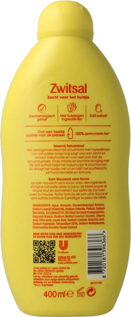 Zwitsal Schuimbad 400ml