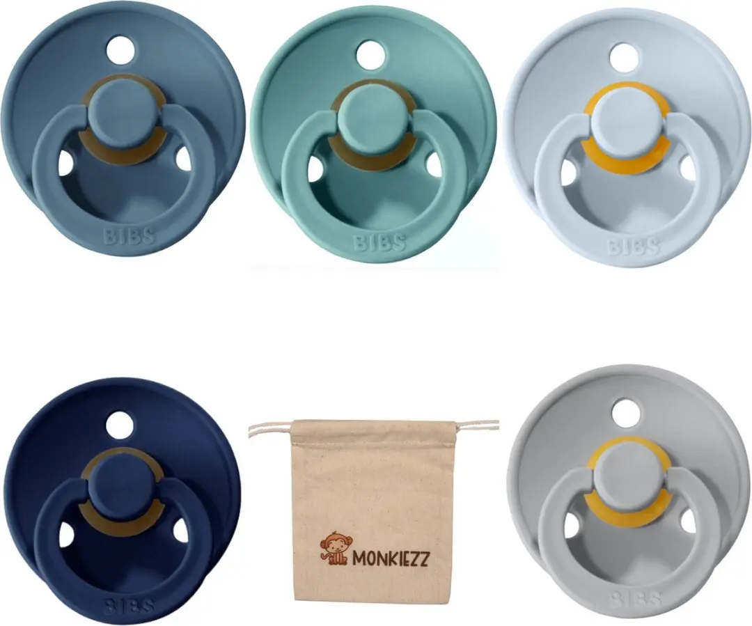 BIBS Monkiezz Fopspeen 5 Stuks