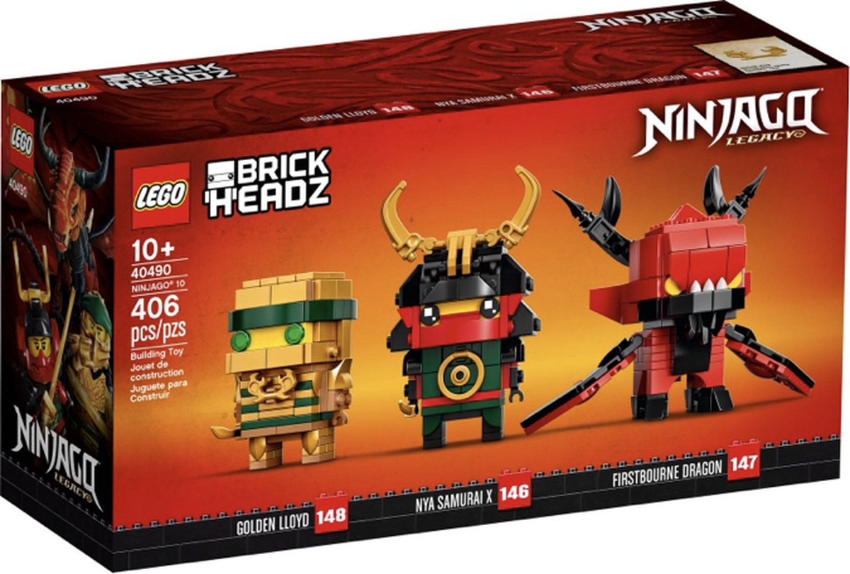 LEGO BrickHeadzâ„¢ NINJAGOÂ® 10 - 40490