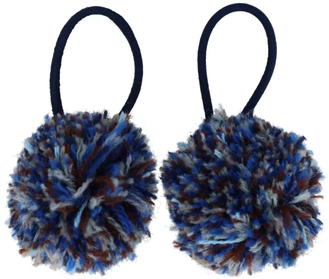 Haarsoires Pompom Elastiekjes 4cm