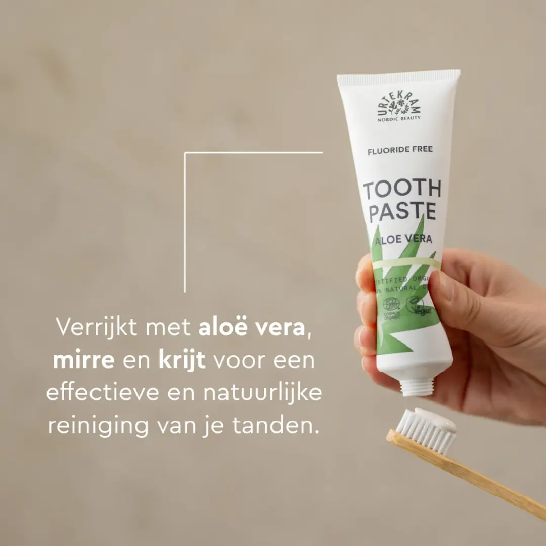 Urtekram Aloë Vera Fluoridevrije Tandpasta 75ml
