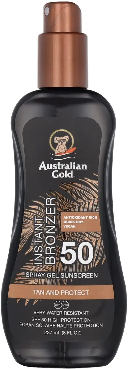 Australian Gold SPF 50 Spray Gel Zonnebrand 237ml