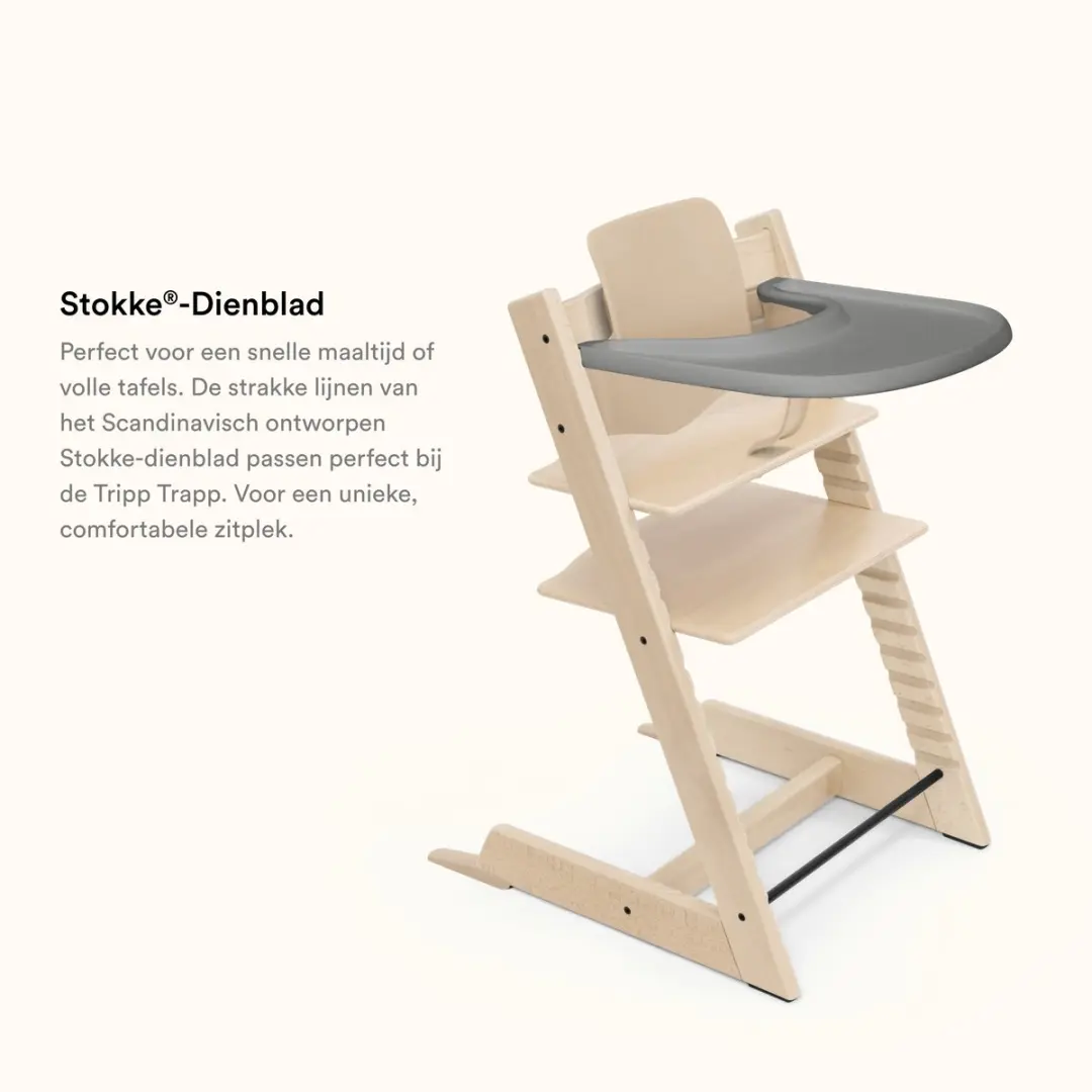 Stokke Tripp Trapp Dienblad Storm Grey - BPA-vrij