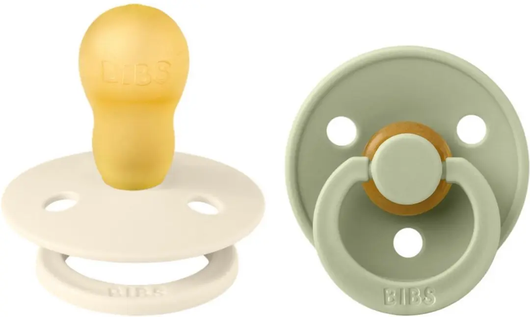 BIBS Colour Speen - 2 Stuks - Maat 3 (18+ maanden) - Ivory/Sage - afbeelding 6 van 6
