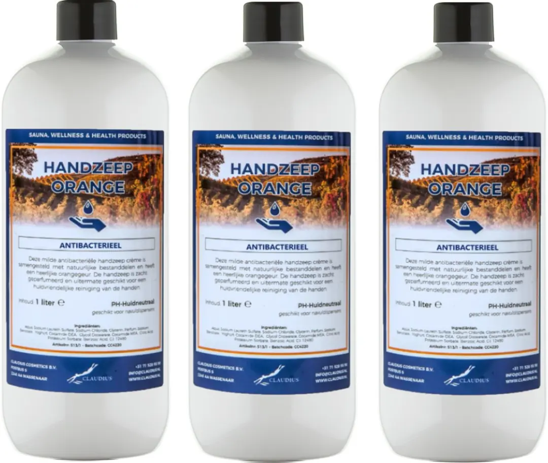 Splashbox Cosmetics Handzeep Orange 3x1L