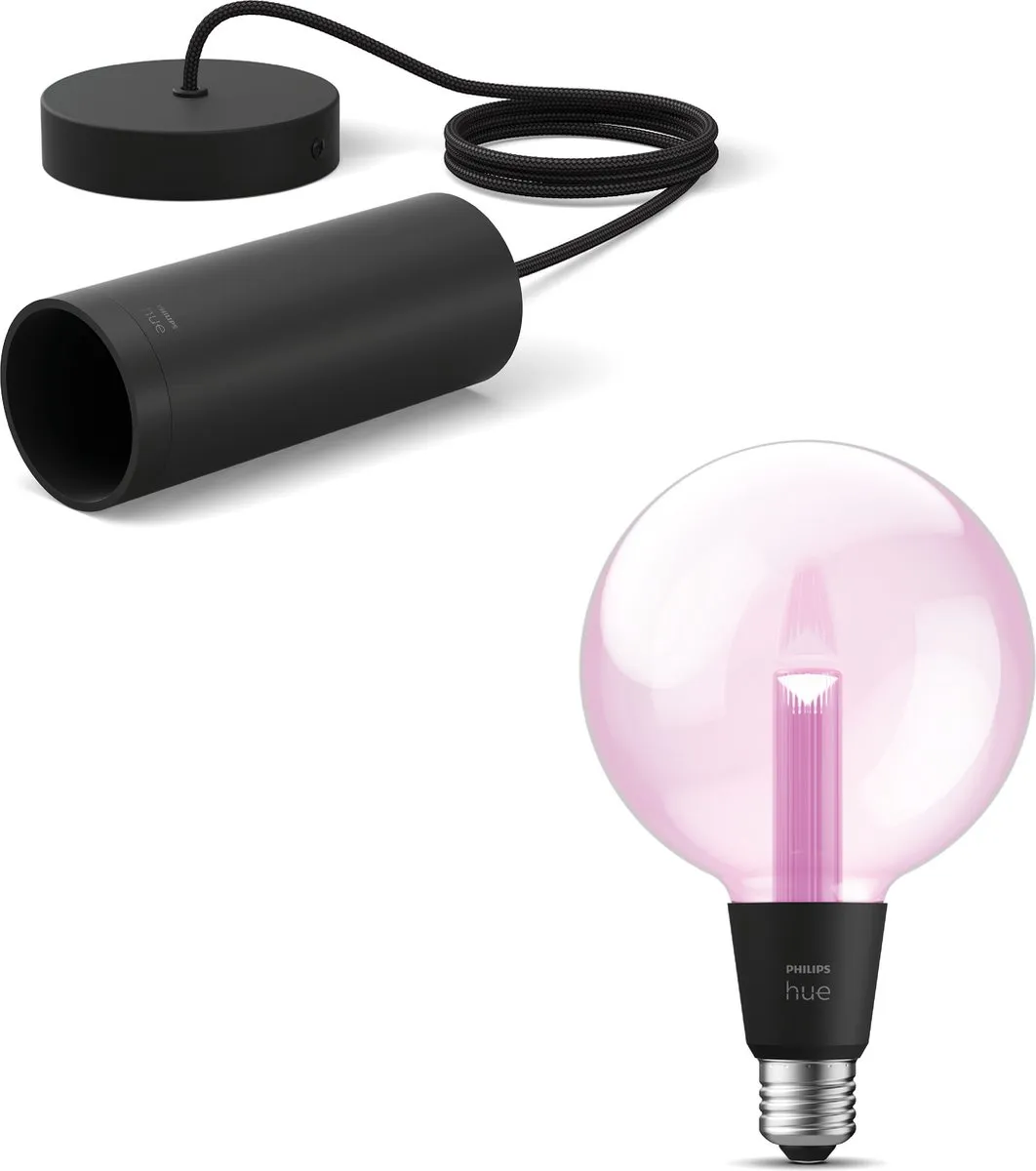 Philips Hue Lightguide Hanglamp Zwart
