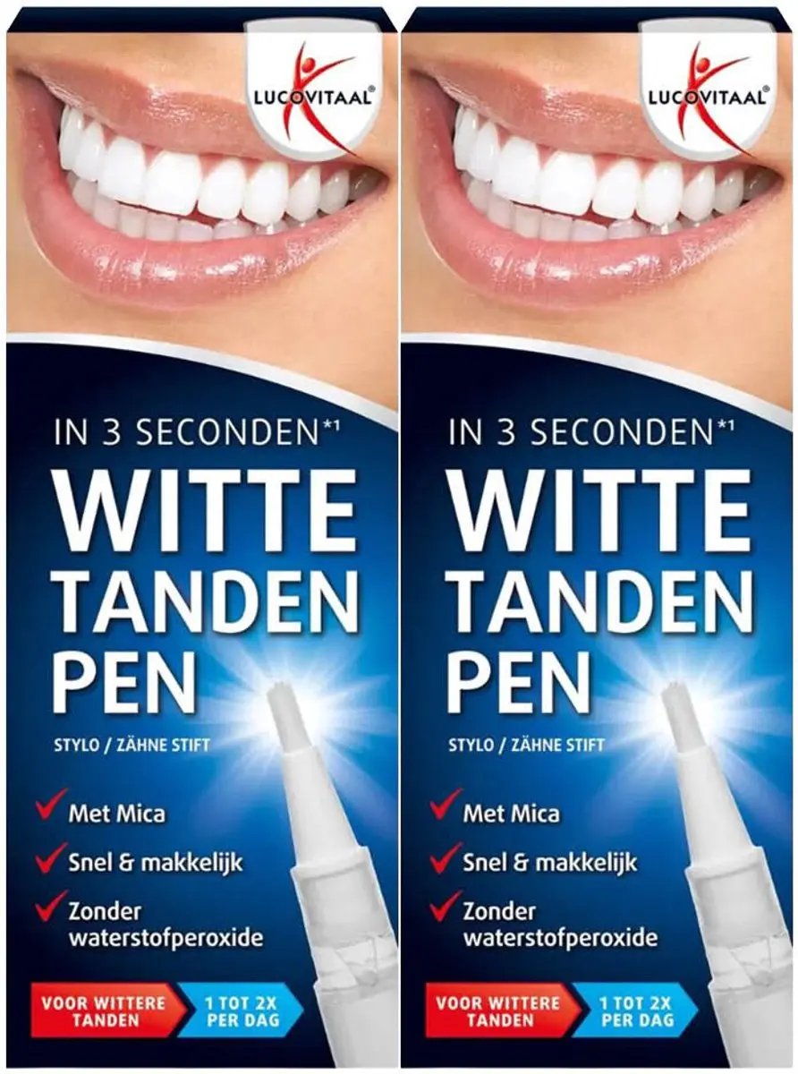 Lucovitaal Witte Tanden Pen - 2x2ml
