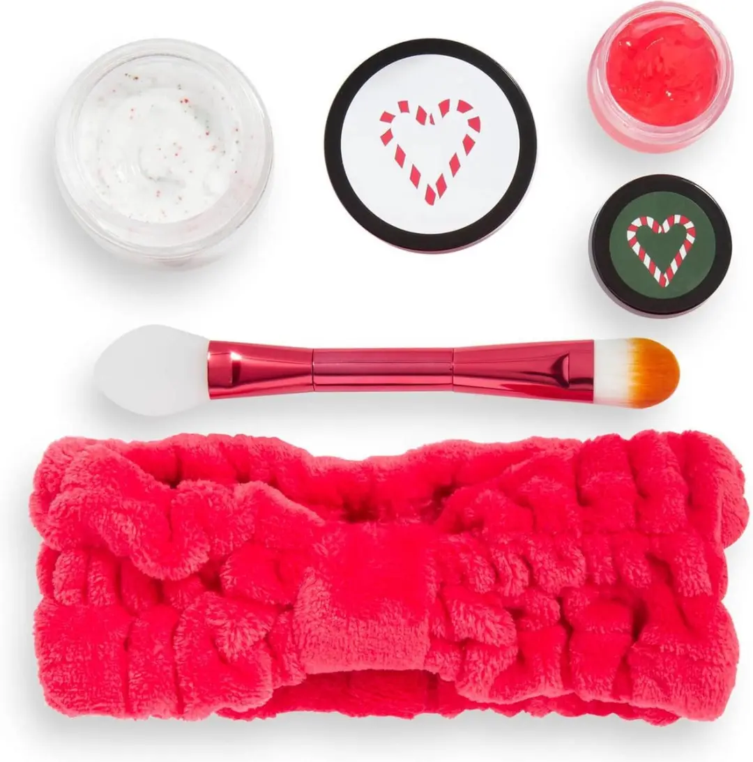 Makeup Revolution x Jake-Jamie Candy Cane Kerst Gezichtsmaskerset - 4 Stuks