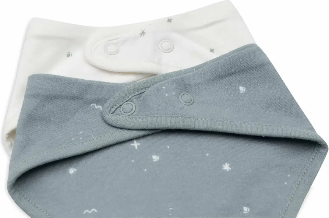 Jollein Slab Bandana - Twinkling Sea Green - 2 Stuks