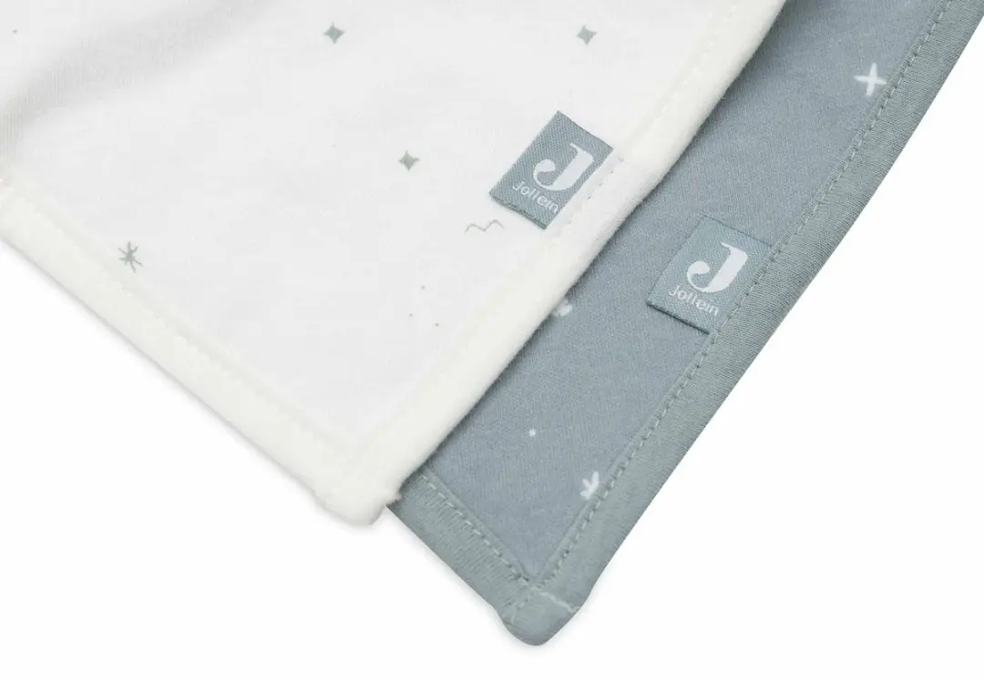 Jollein Slab Bandana - Twinkling Sea Green - 2 Stuks