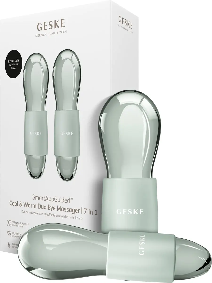 GESKE SmartAppGuided Cool & Warm Duo Oogmassageapparaat - 2 Stuks - Roze
