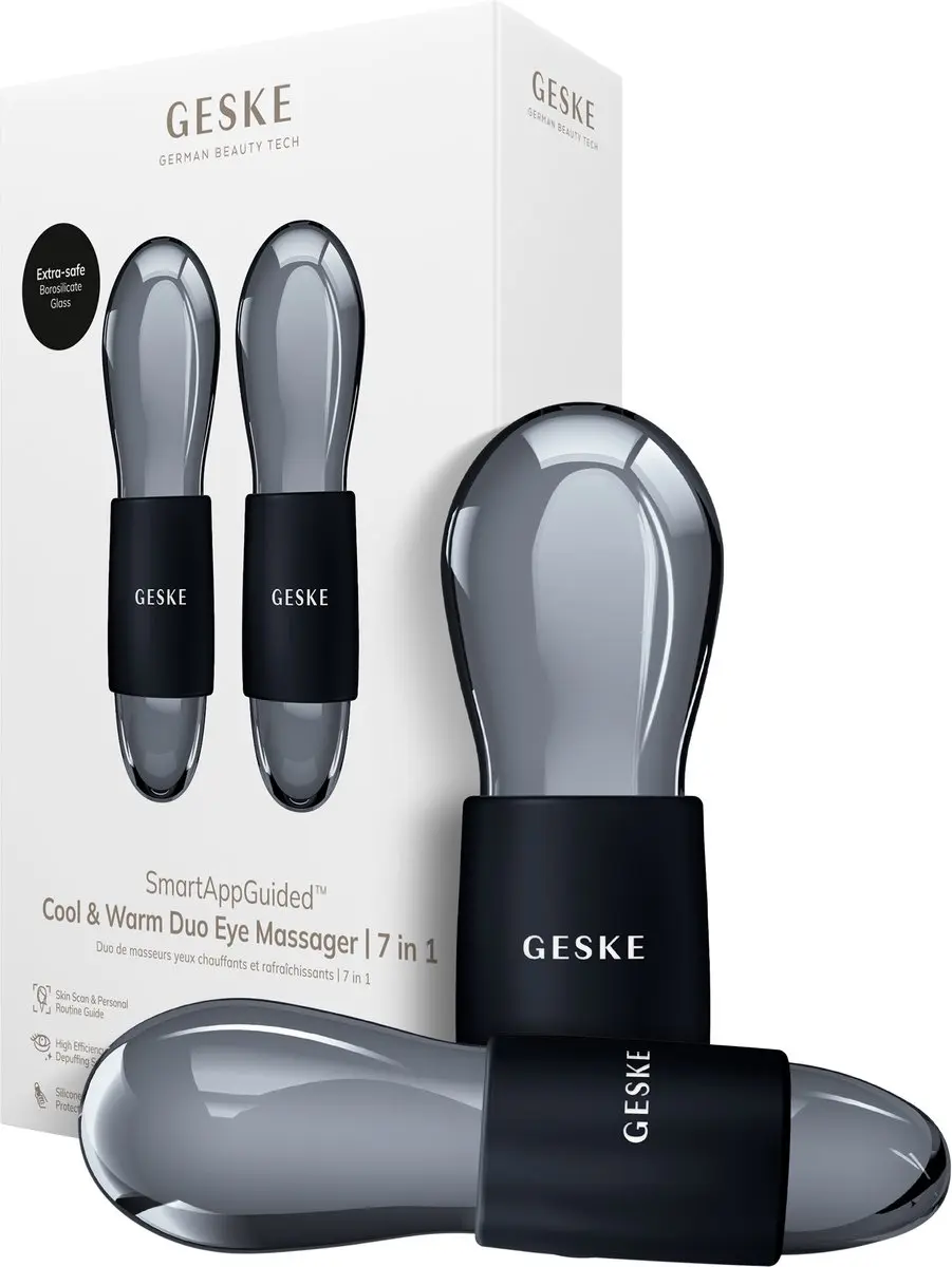 GESKE SmartAppGuided Cool & Warm Duo Oogmassageapparaat - 2 Stuks - Roze