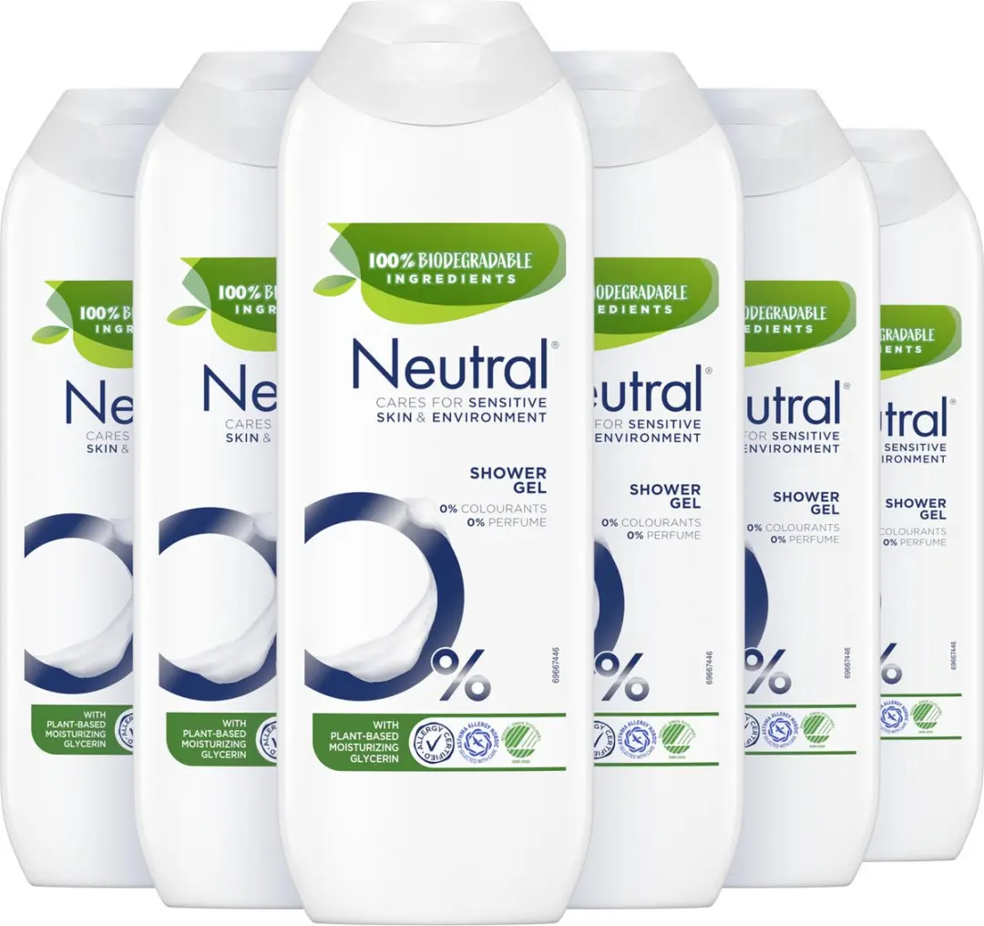 Neutral Parfumvrij Douchegel 6x250ml