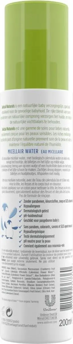 Zwitsal Naturals Micellair Water 200ml - 6 Stuks