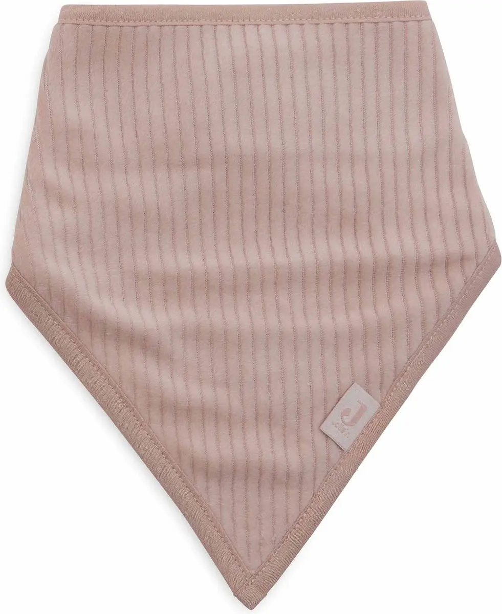 Jollein Slab Bandana Velvet Rib Wild Rose/Ivory - 2 Stuks - afbeelding 6 van 6
