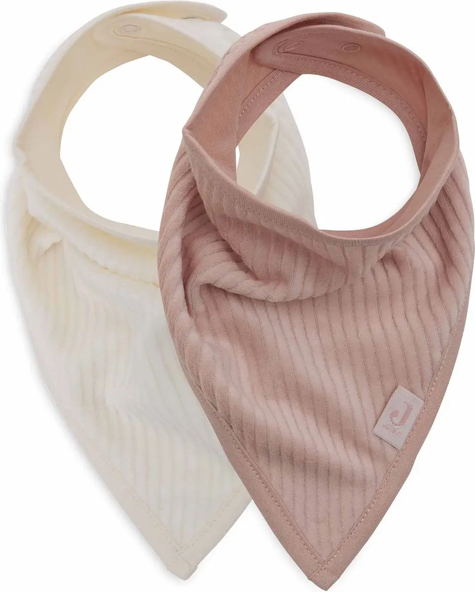 Jollein Slab Bandana Velvet Rib Wild Rose/Ivory