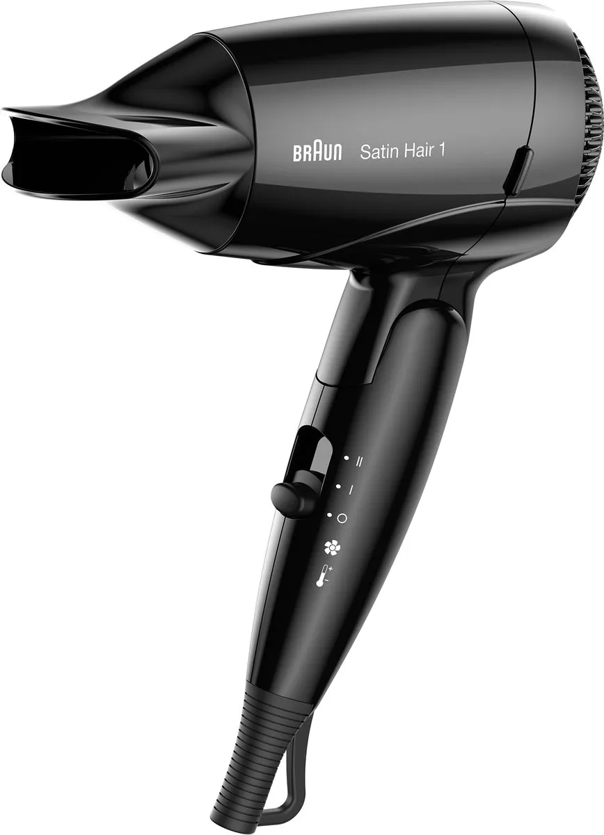 Braun Satin Hair 1 BRHD130E Reis Haardroger 1200W - Zwart