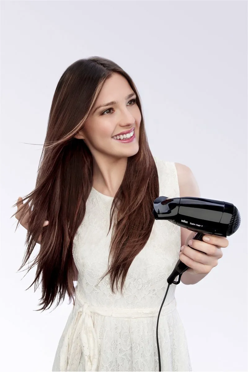 Braun Satin Hair 1 BRHD130E Reis Haardroger 1200W - Zwart