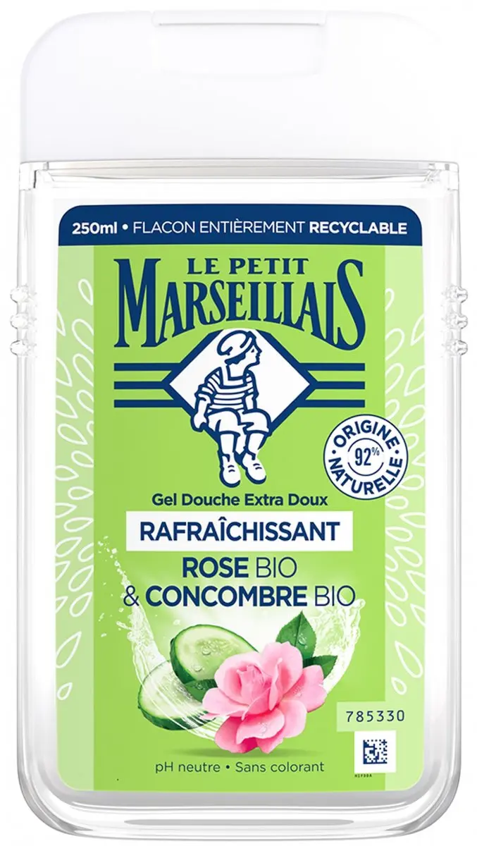 Le Petit Marseillais Douchegel Roos & Komkommer 250ml