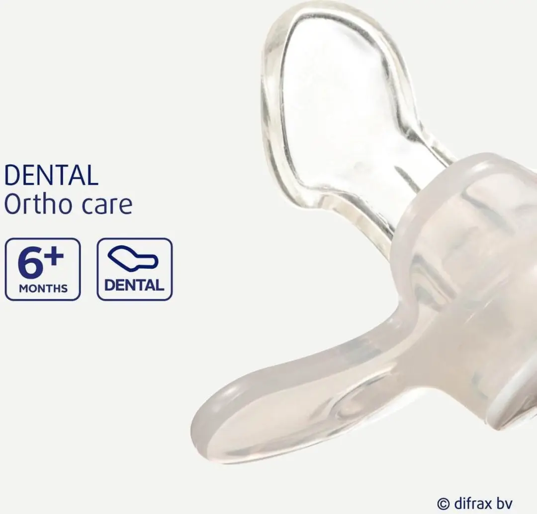 Difrax Fopspeen Dental & Pure 6+ Maanden - Honey