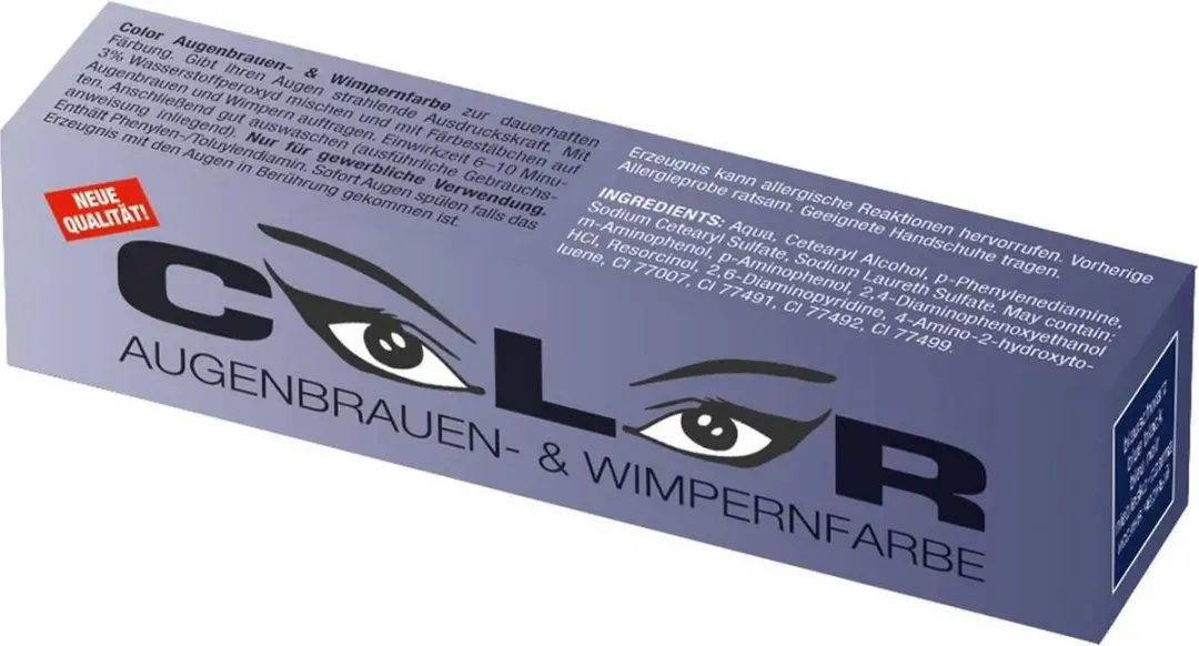 Comair Color Color Wimper- en Wenkbrauwverf Blauw Zwart 15ml