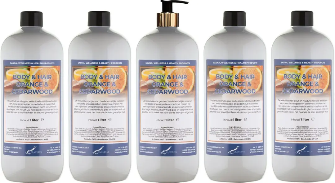 Splashbox Cosmetics Sweet Orange & Cedarwood 1L - 10 Stuks